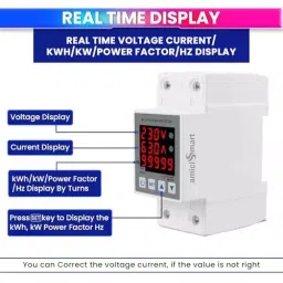 amiciSmart Digital Energy Meter 63 Amp 230 V with Over/Under Voltage & Overload Protection, Weather-Proof, 1xTOMZN-DDS238-VAP-M image 3