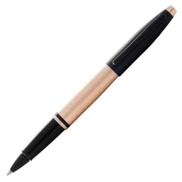 Cross CALAIS Brushed Rose Gold Black Roller Ball Pen (Black), AT0115-27-image-69