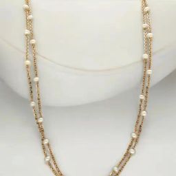 Sri Jagdamba Pearls 18KT Tavish Rose Gold Chain-image-27