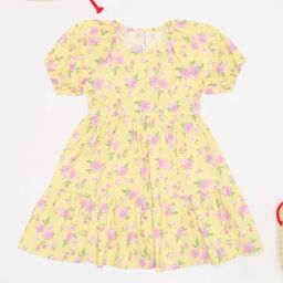 Pantaloons Junior Girls Yellow Dress-image-59