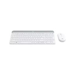 Logitech MK470 Slim Combo Wireless Mouse and Keyboard (Off White) image 3