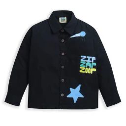 Zip Zap Zoop Boys Black Regular Fit Printed Shirt-image-92