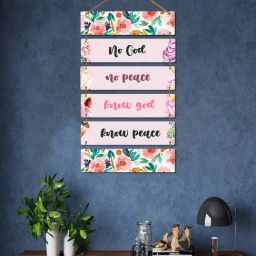 Romee Pink Pinewood Printed Wall Decor-14