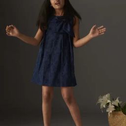 KidsDew Kids Navy Applique Dress-image-13