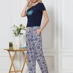 Van Heusen Navy Printed Pyjamas image 3