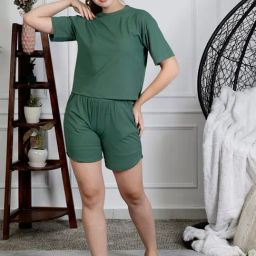 NEUDIS Green Top With Shorts-image-11