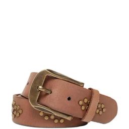 Art N Vintage Beige Leather Waist Belt For Men-image-55
