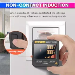 amiciSense Rcd Socket Tester for Check Wall Plug Voltage And Leakage Tester 230 V AC image 4