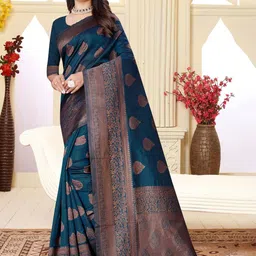 Shriyangan Woven Design Zari Pure Silk Kanjeevaram Saree-picture-14