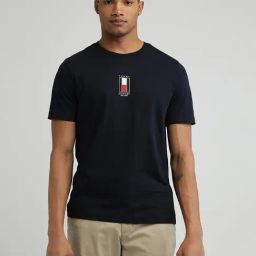 TOMMY HILFIGER Blue Cotton Regular fit Graphic T-Shirt-image-15