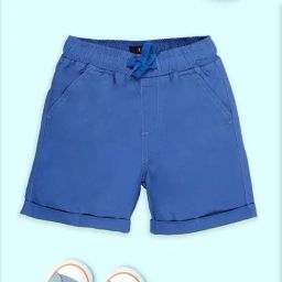 Kiddopanti Boys Blue Cotton Regular Fit Shorts-image-17