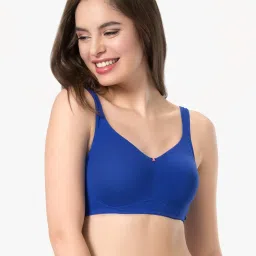 Every De by Amante Royal Blue Non Padded Non Wired Full Coverage Bra image 1