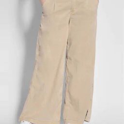 American Eagle Outfitters Beige Mid Rise Baggy Pants-picture-0