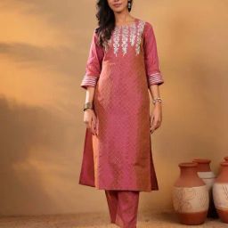 Varanga Coral Embellished Kurta-image-34