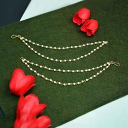 NVR Gold Minimal 2 Line Ear Cuff Earrings-30