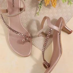 Mochi Women's Rose Gold Toe Ring Stilettos-image-94