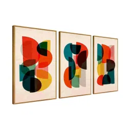 999Store Multi Canvas Wall Painting Panel With Fibre Frame - Set of 3 image 3