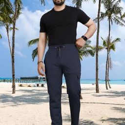 GREENFLAIR Men Slim-Fit Track Pants-image-49