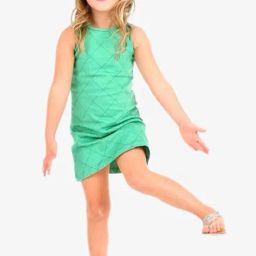 Cherry Crumble By Nitt Hyman Kids Green Plaid Dress-image-57