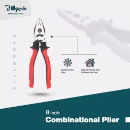 Hillgrove 5 Pcs Masonry Drill Bit Set with 203.2 mm (8 Inch) Combinational Plier, HGCM453M1 image 3