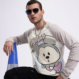 Kook N Keech Disney Men Printed Pure Cotton Oversized T-shirt-image-46