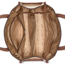 GUESS Printed PU Structured Shoulder Bag with Bow Detail image 3