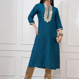 Vishudh Women Embellished Straight Kurta-55