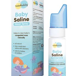 Nasobuddy Baby Saline Nasal Spray All Natural Saline Solution Helps Clear Baby's Congested Nose Naturally - 70 ml-picture-28