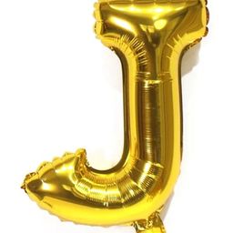 Bubble Trouble English Alphabet Letters Foil Letter Balloons for Party Decoration Letter J - Gold-18