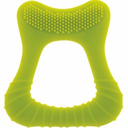 BeeBaby Tooth Shape Silicone Teether with Soft Bristles & Carry Case BPA Free Teething Toy for Babies with Textured Surface for Soothing Gums. 100% Food Grade - Green-13