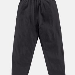 Kiddopanti Solid Pajama With Single Pocket - Jet Black-image-75