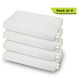 Cushows Memory Foam Contour Cervical Pillow For Relief From Neck Pain For Side Sleepers With Extra Large Size PACK OF 4 White-picture-8