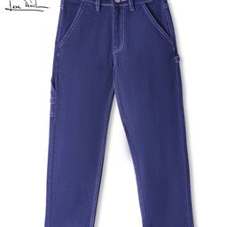 arias by lara dutta Arias Cotton Stretch Over Dyed Full Length Jeans - Navy Blue-picture-35