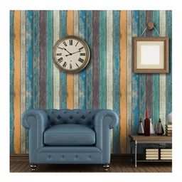 Jaamso Royals European Wind Simulation Retro Striped Kids Room Decor Wallpaper-picture-2