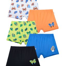 Plan B Cotton Pack Of 5 Butterfly Printed Bloomers - Multi Colour-image-26