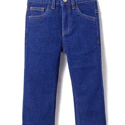 UCB Woven Full Length Solid Color Jeans - Navy Blue-picture-43