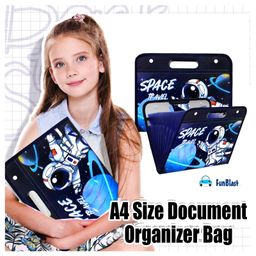 Bunie Space Theme File Folder with Button Lock & Handle Design - Pack of 1 image 2