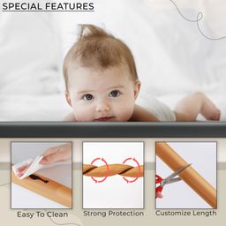 Bembika L Shape Baby Proofing Edge & Corner Guards Design For Sharp Edges Of Furniture - Black image 3