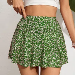 KATECLO Floral Printed A-Line Mini Stylish Skirt-picture-6