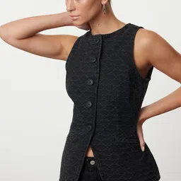 Trendyol Woven Design Pure Cotton Waistcoat-picture-27