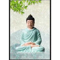 999Store Multicolor Canvas Wall Painting Panel With Fibre Frame image 2