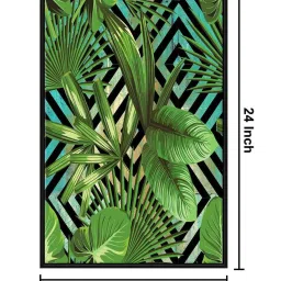 999Store Multicolor Canvas Wall Painting Panel With Fibre Frame image 4