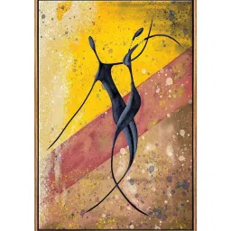999Store Multicolor Canvas Wall Painting Panel With Fibre Frame image 2