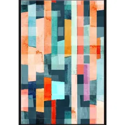 999Store Multicolor Canvas Wall Painting Panel With Fibre Frame image 2