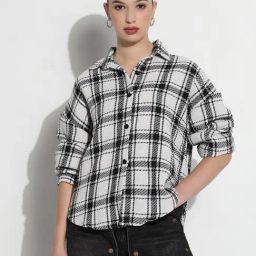 SHOWOFFFF White Checked Shirt-image-16