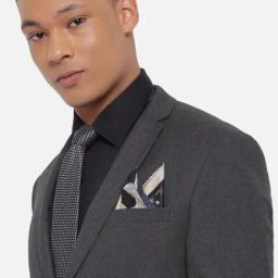 Louis Philippe Multicolor Color Block Pocket Square-image-59