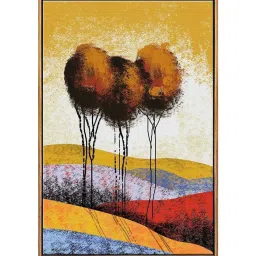 999Store Multicolor Canvas Wall Painting Panel With Fibre Frame image 2