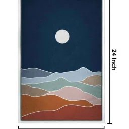 999Store Multicolor Canvas Wall Painting Panel With Fibre Frame image 4