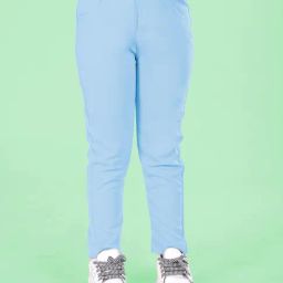 Kiddopanti Girls Blue Regular Fit Jeggings-image-69