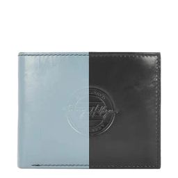 Tommy Hilfiger Jagged Black & Blue Casual Leather Bi-Fold Wallet for Men-picture-41
